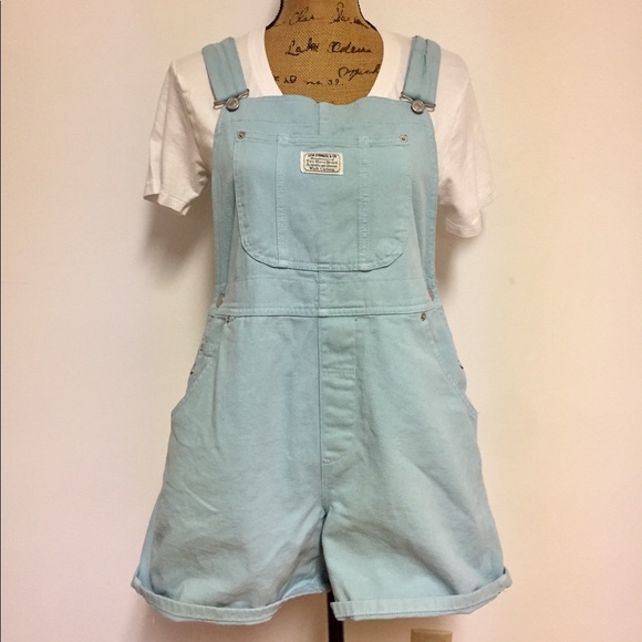 Levi's Pants - Vintage Levis Robin Egg Blue Shortalls